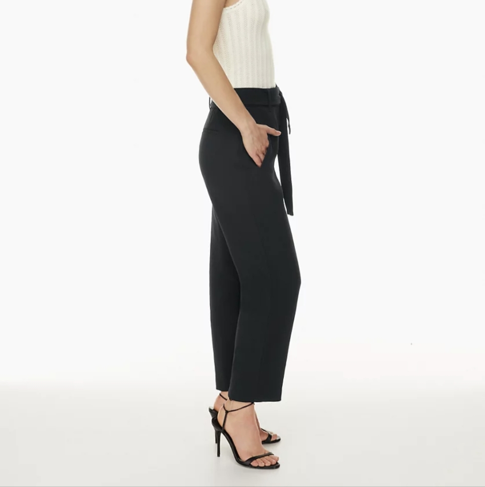 Aritzia Wilfred NWOT Tie-Front Pant in Black size 00